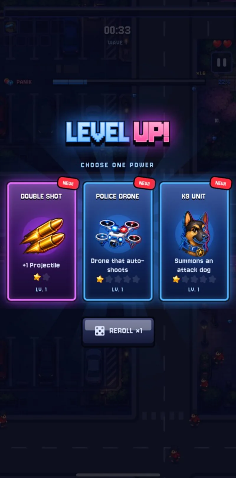 Level up : choisis un pouvoir